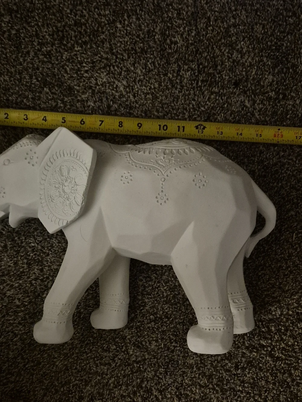 White Decorative Elephant Figurine